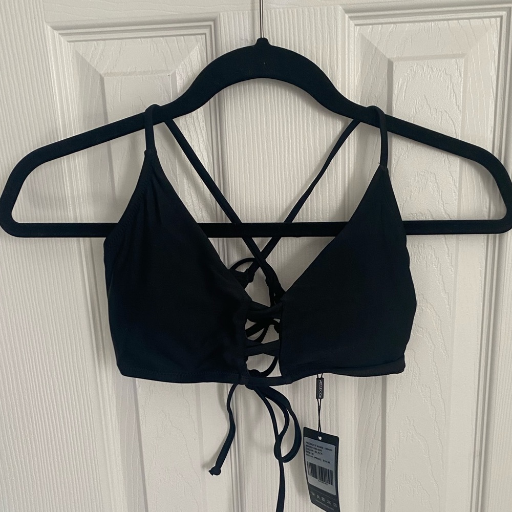 Black bikini top